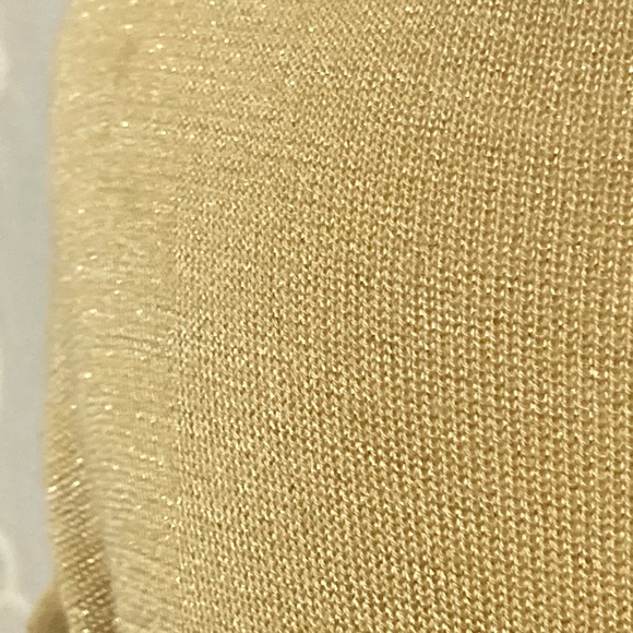 Holiday-Perfect Sparkly Gold, Ellen Tracy Top, Size P - Picture 5 of 8
